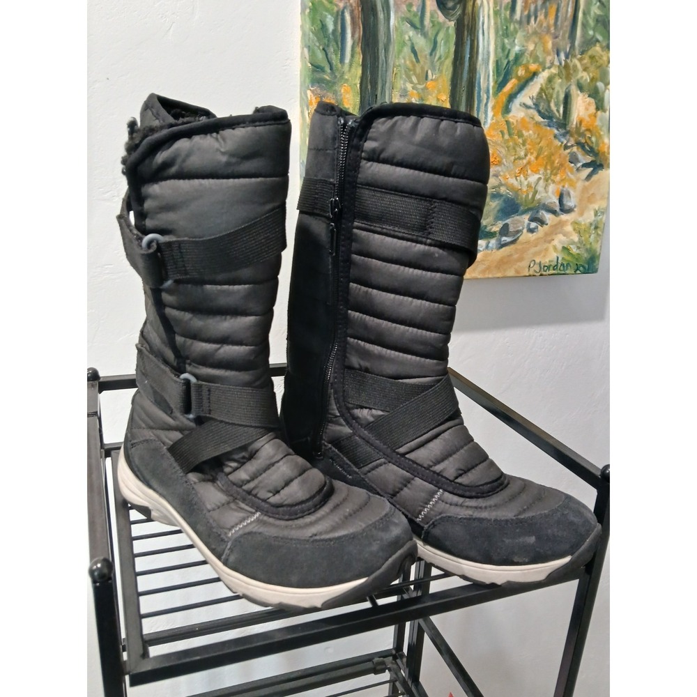 Merrell Women's Approach Sport Black Tall Zip Waterproof Winter Boots Size 8